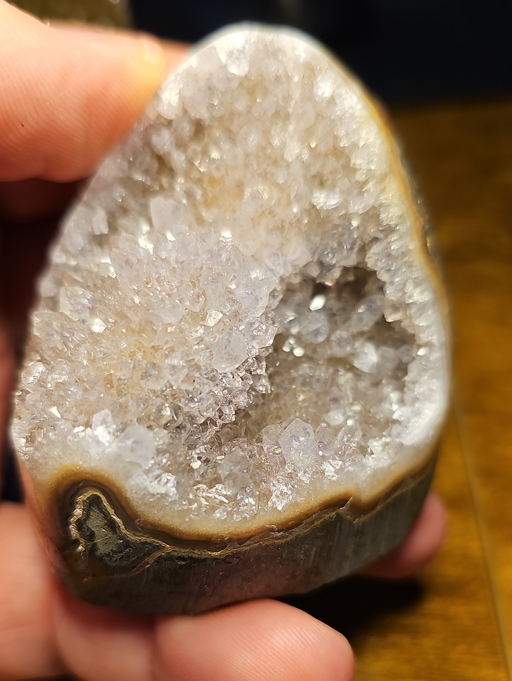 Natural Amethyst/Quartz Geode Cluster - Sparkling Lavender Crystals - Picture 3 of 11